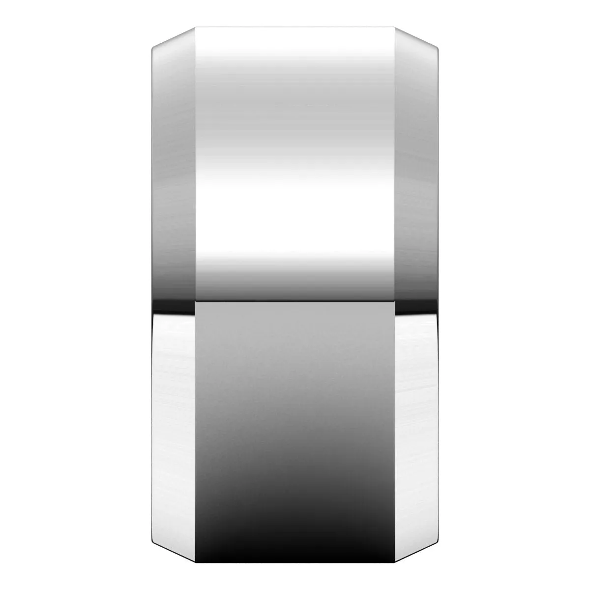 10K White 11 mm Beveled Edge Comfort Fit Light Band