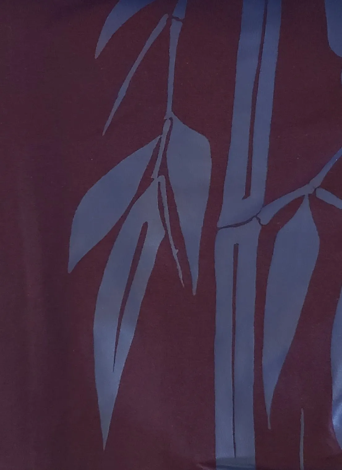 3/4 Cotton Lycra Yoga Capri with Bamboo Print