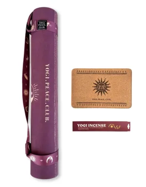 4 mm Yoga Pack - Ceremony Acai Yoga Mat   Block   Strap   Incense