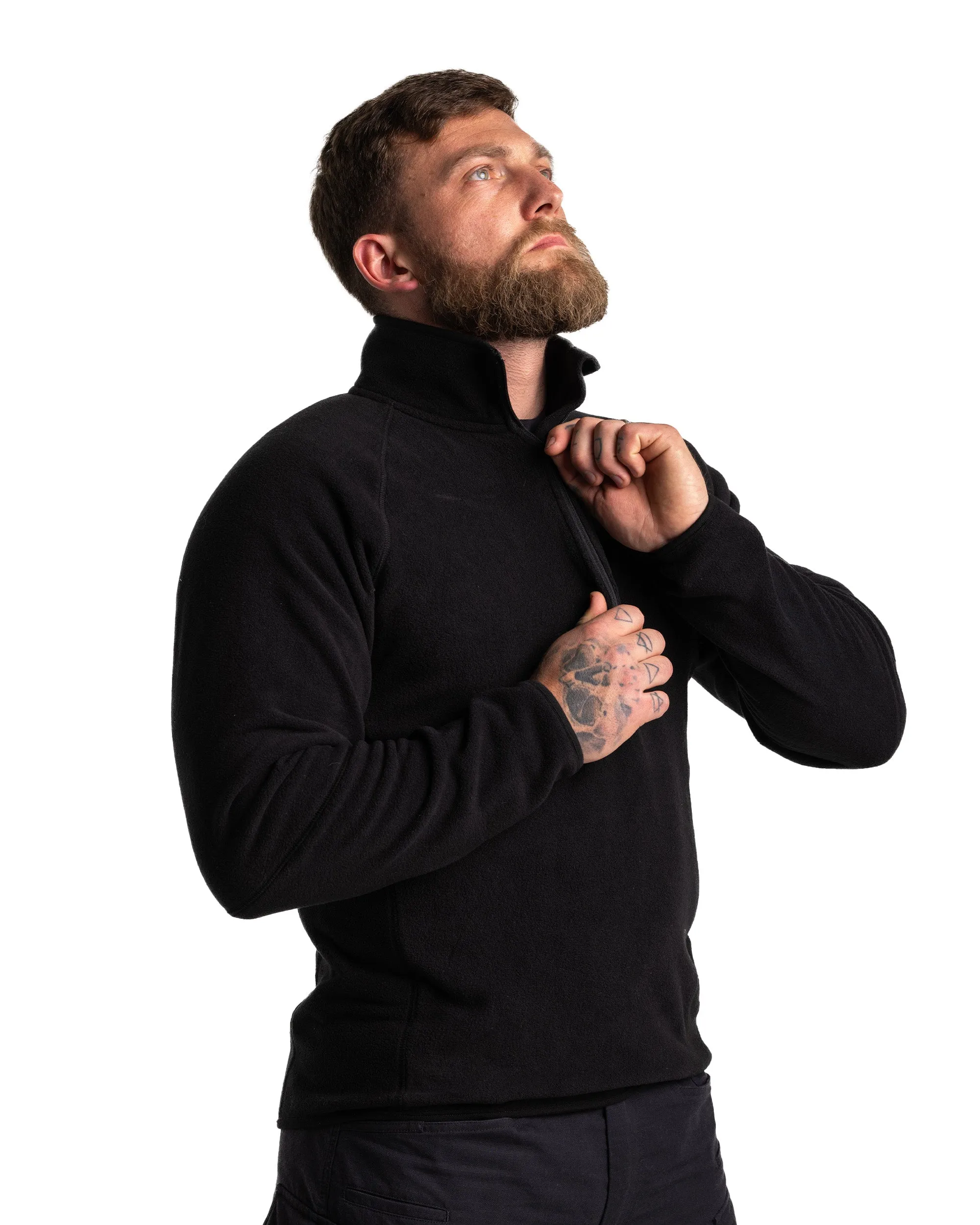 A190 Ocelot Fleece - Black