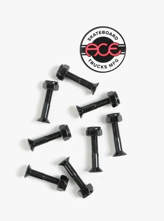 Ace Trucks - 1 1/4" Allen Skateboard Bolts - Pack of 8