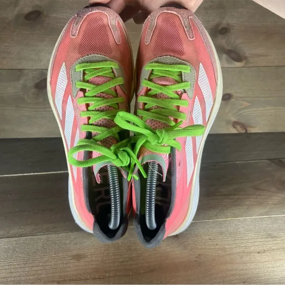 Adidas adizero Boston 11 womens size 8 shoes pink athletic running sneakers