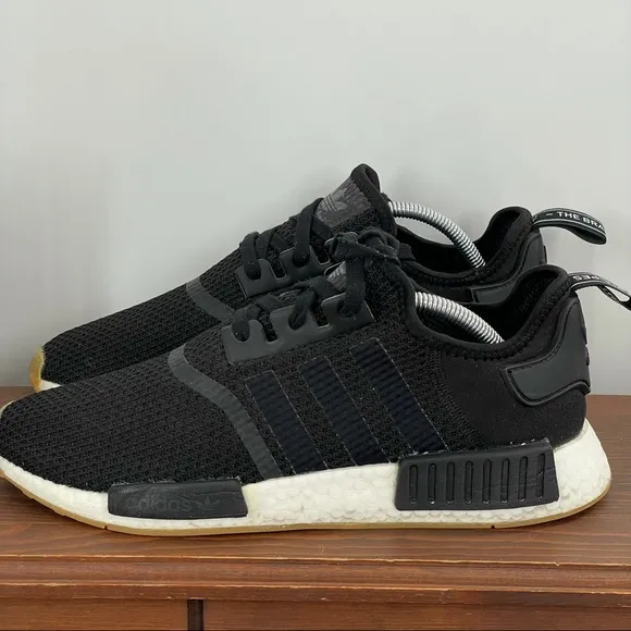 Adidas Originals NMD_R1 Primeblue Black Men's Shoes, Size 10