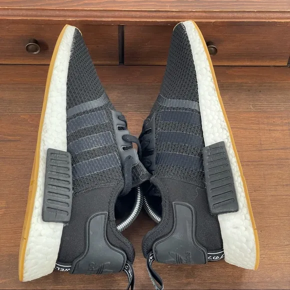 Adidas Originals NMD_R1 Primeblue Black Men's Shoes, Size 10