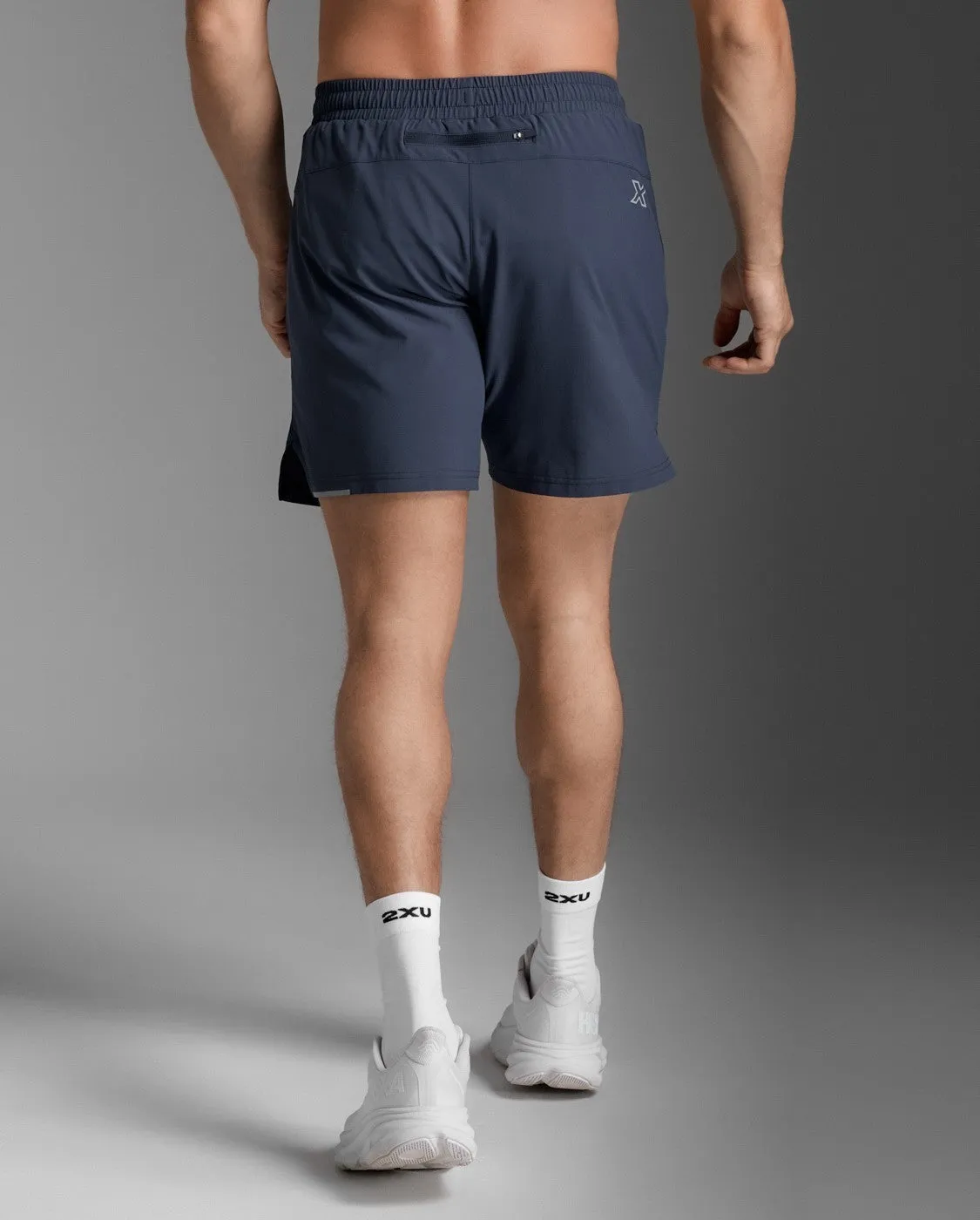 Aeroe 7 Inch Short Laufshort Herren - midnight/silver reflective