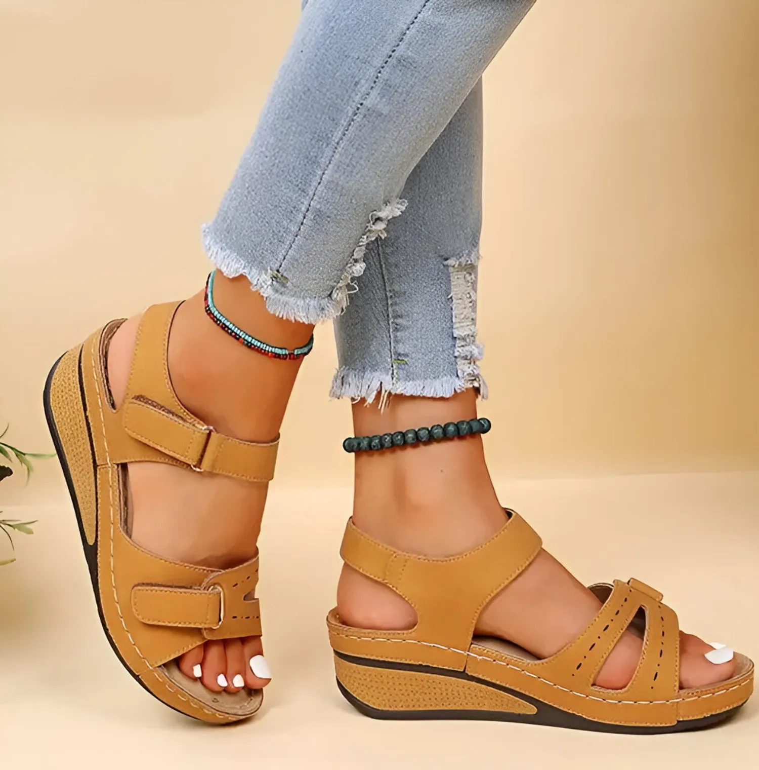 Allison® | Soft, elegant sandals with wedge heel