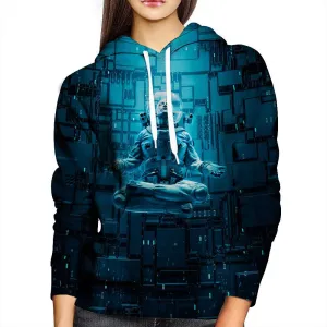 Astro Lotus Womens Hoodie