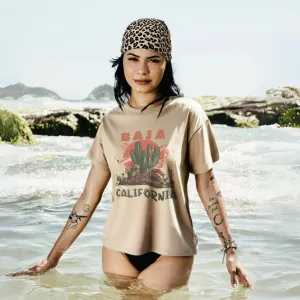 Baja California women's Oversized vintage surf Tee