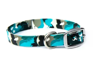 Blue Camo BioThane® Collar