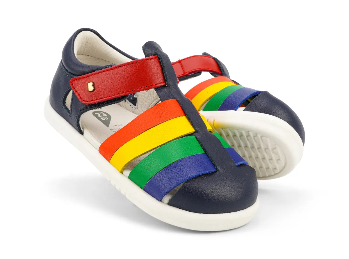 Bobux Step Up Tidal Closed Sandal Navy Multi