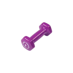 Bodysolid Light Purple 2lb Vinyl Dumbbell