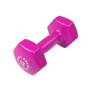 Bodysolid Magenta 12lb Vinyl Dumbbell