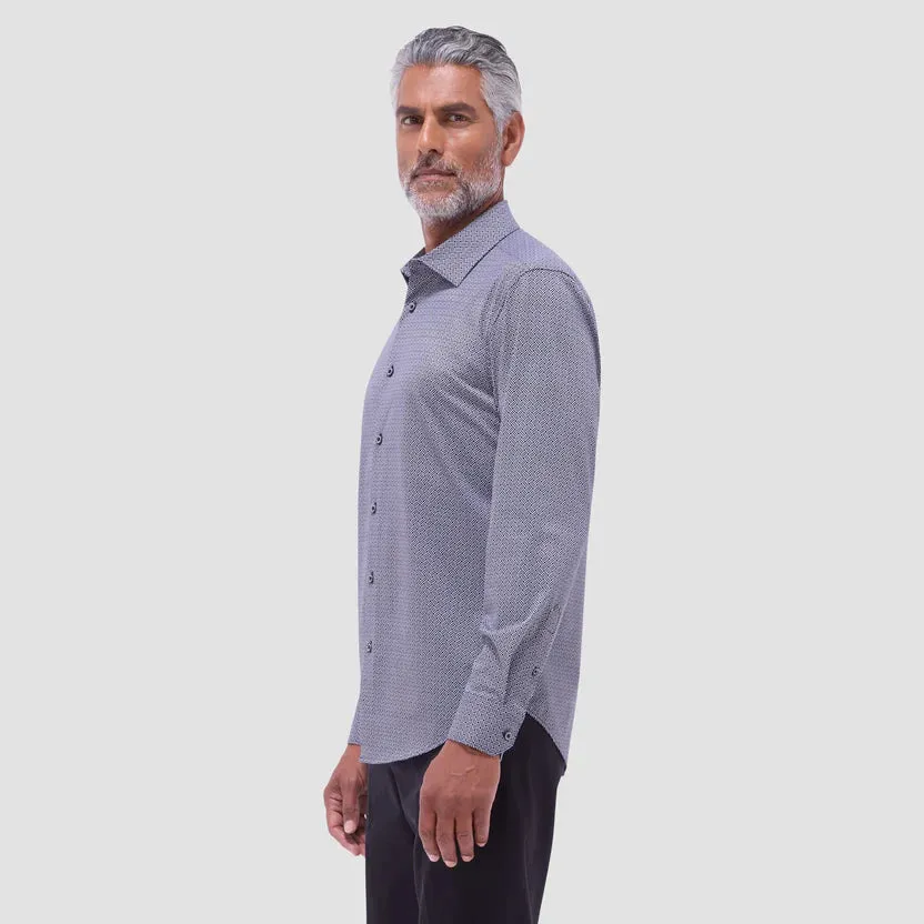 Bugatchi James OoohCotton Long-Sleeve Shirt - Black