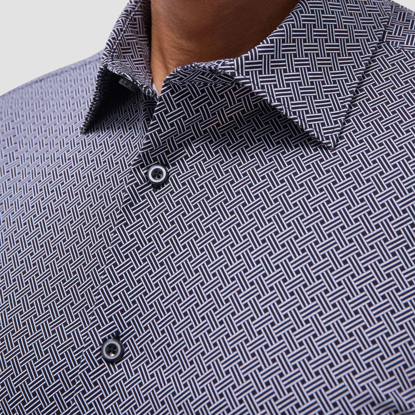 Bugatchi James OoohCotton Long-Sleeve Shirt - Black