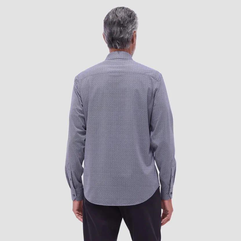 Bugatchi James OoohCotton Long-Sleeve Shirt - Black