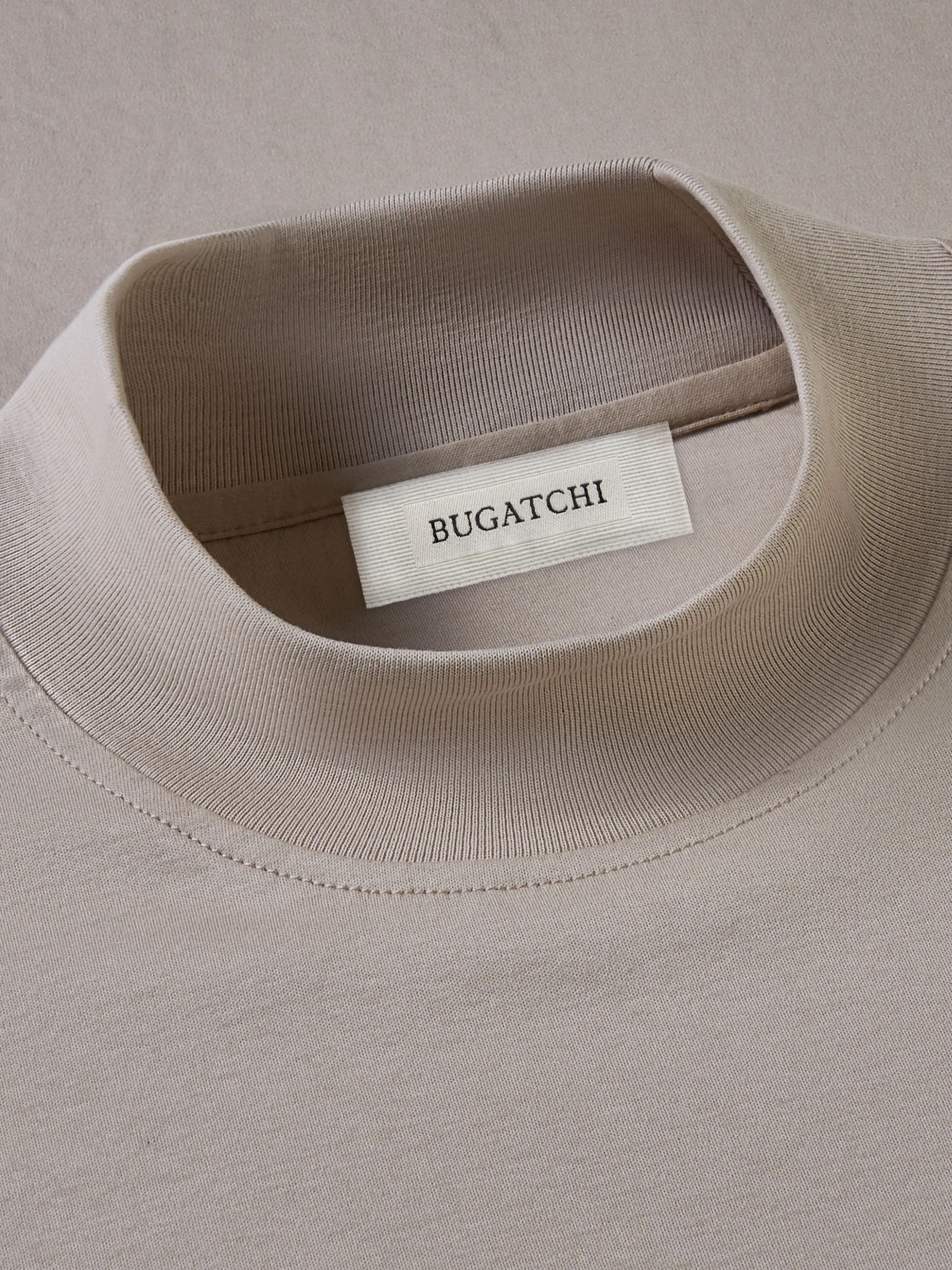 Bugatchi Long Sleeve Mock Neck Shirt - Willow