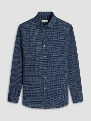 Bugatchi Ooohcotton Axel Long Sleeve Shirt - Navy