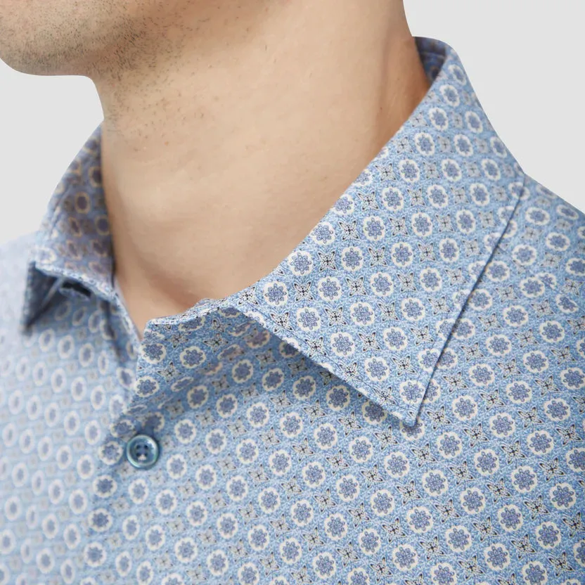Bugatchi Ooohcotton James Long Sleeve Shirt - Air Blue