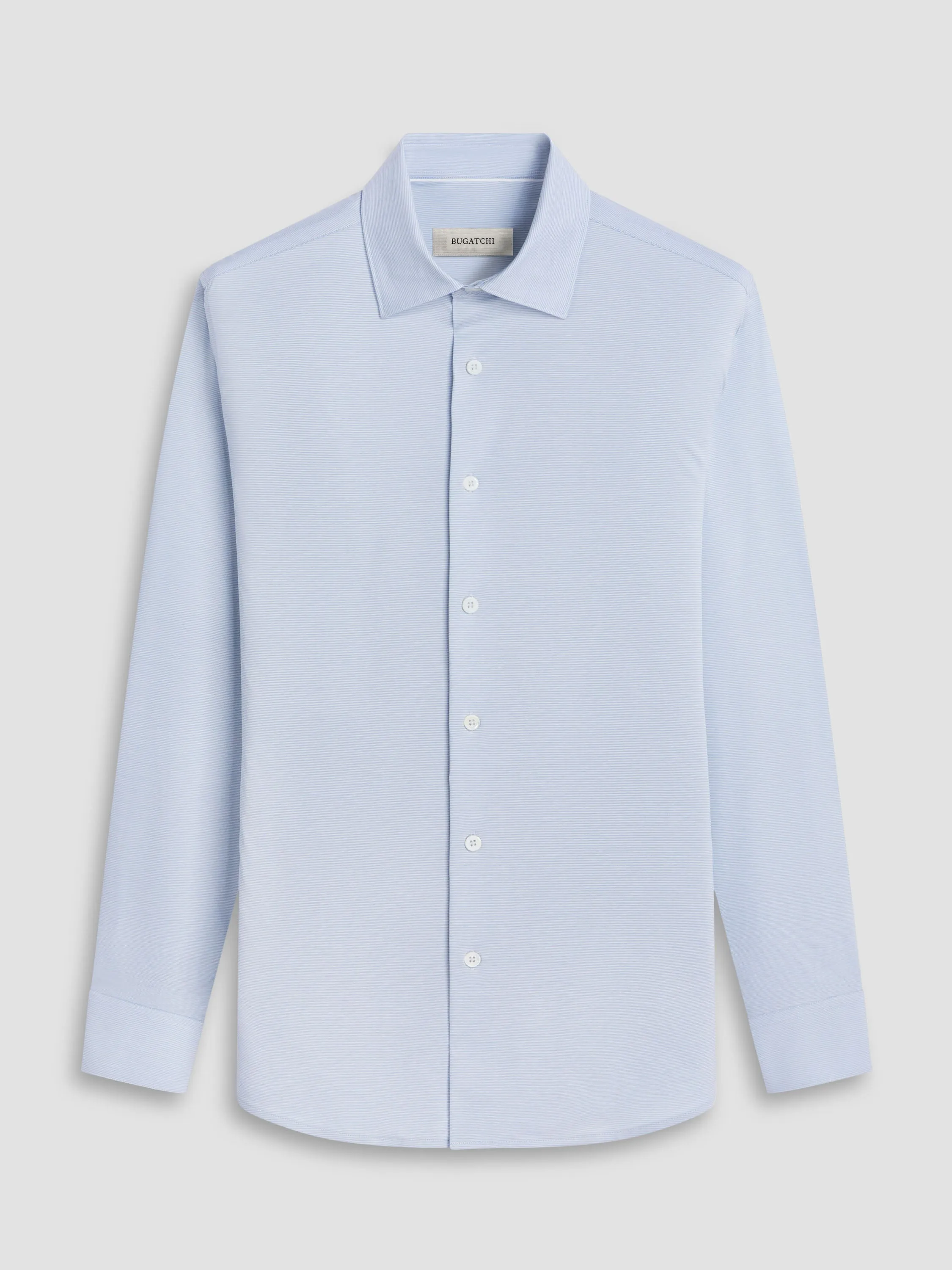 Bugatchi Ooohcotton James Long Sleeve Shirt - Air Blue