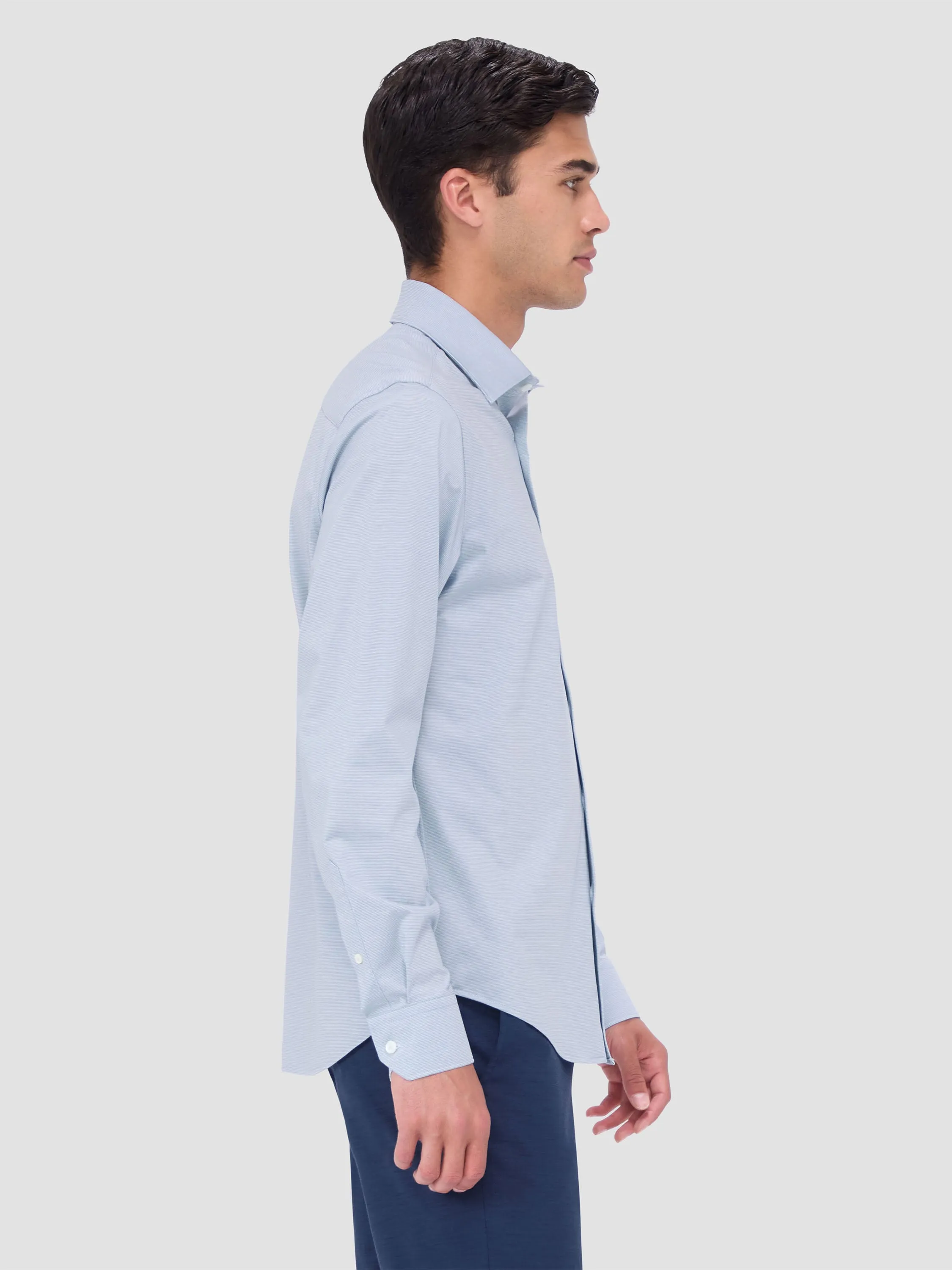 Bugatchi Ooohcotton James Long Sleeve Shirt - Air Blue