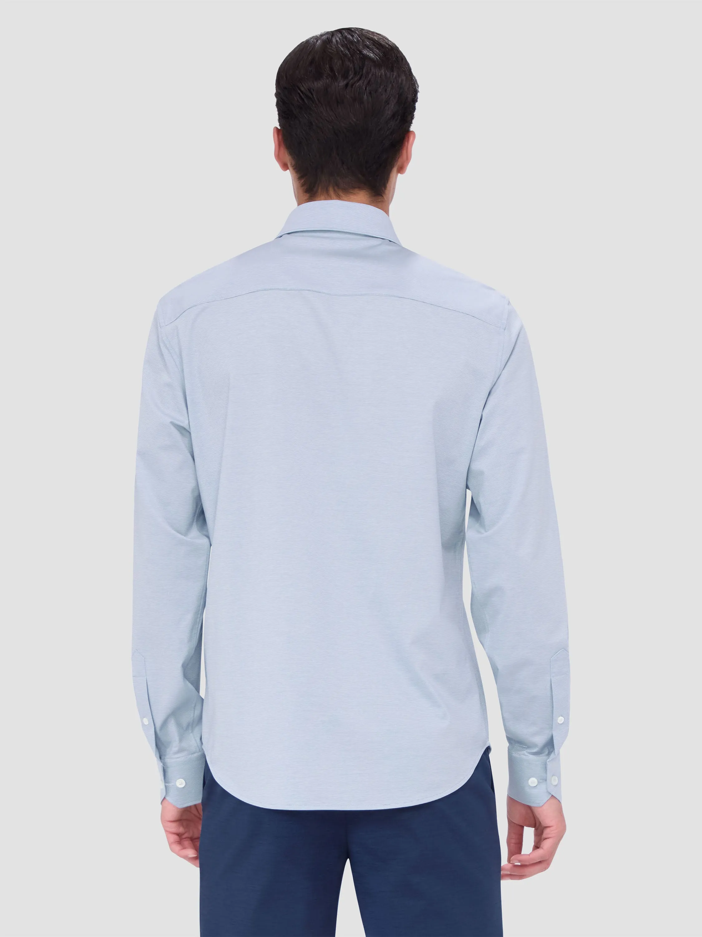 Bugatchi Ooohcotton James Long Sleeve Shirt - Air Blue
