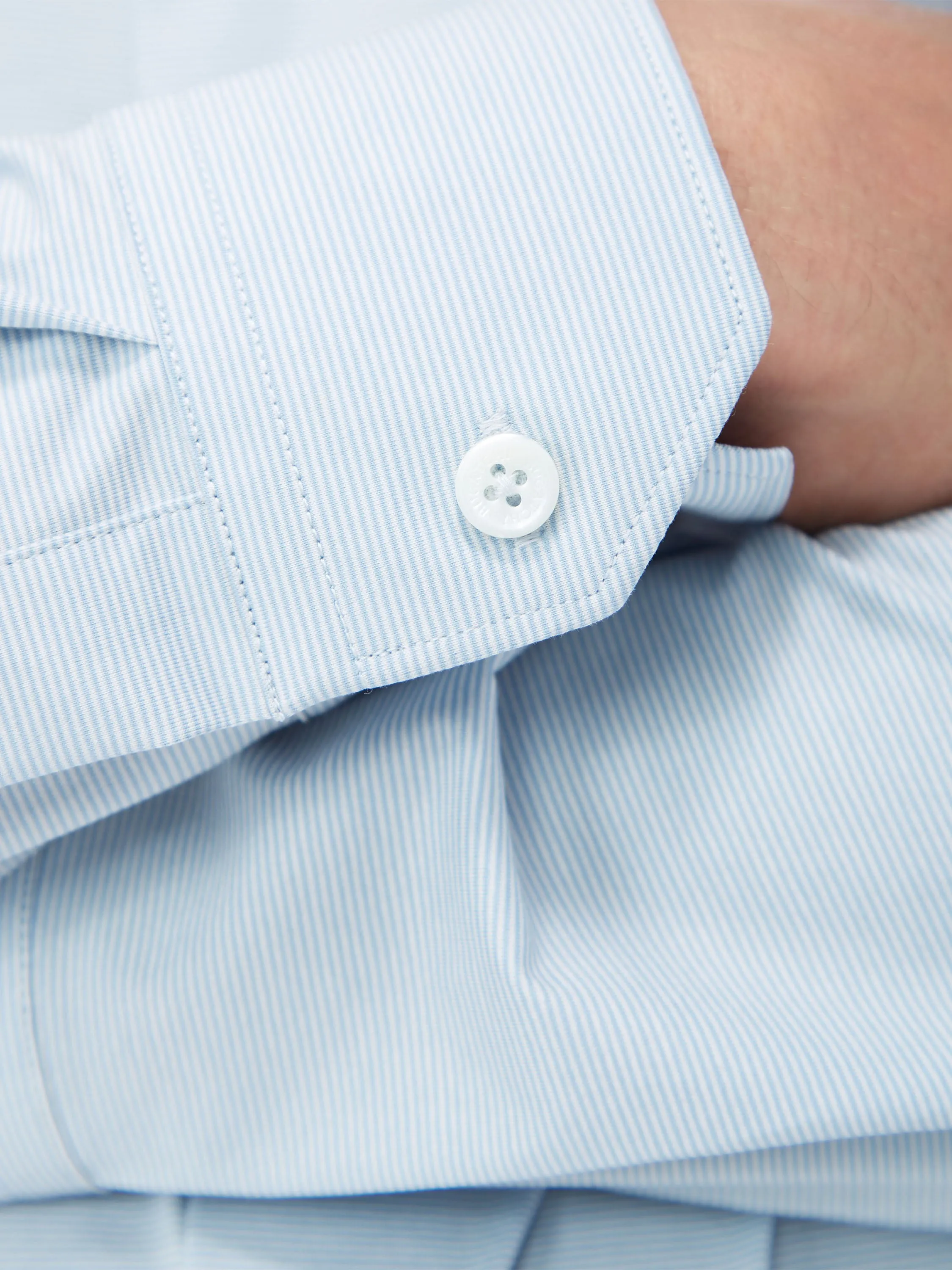 Bugatchi Ooohcotton James Long Sleeve Shirt - Air Blue