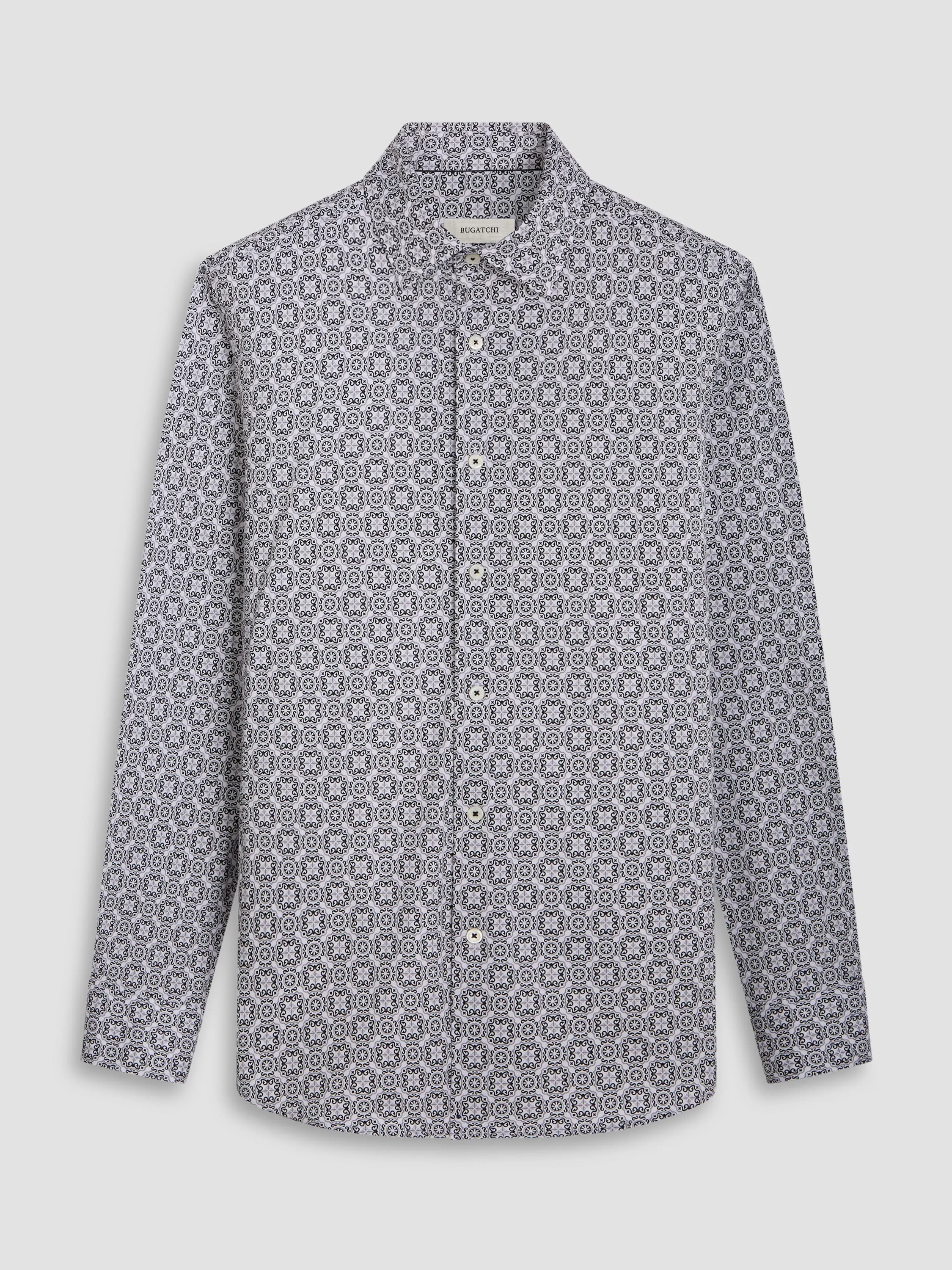 Bugatchi Ooohcotton James Long Sleeve Shirt - Black