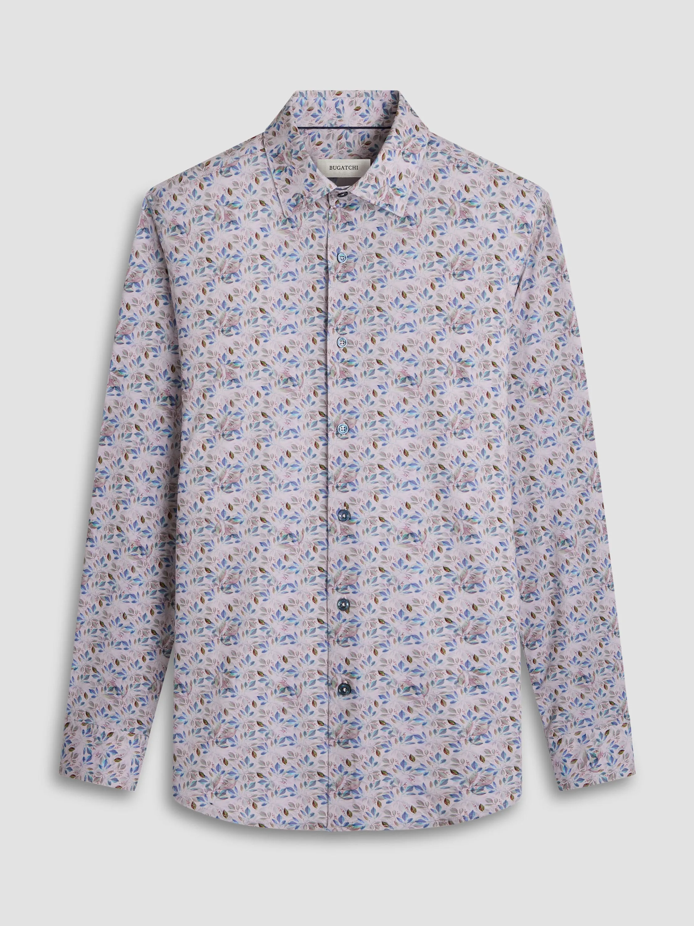 Bugatchi Ooohcotton James Long Sleeve Shirt - Dusty Rose