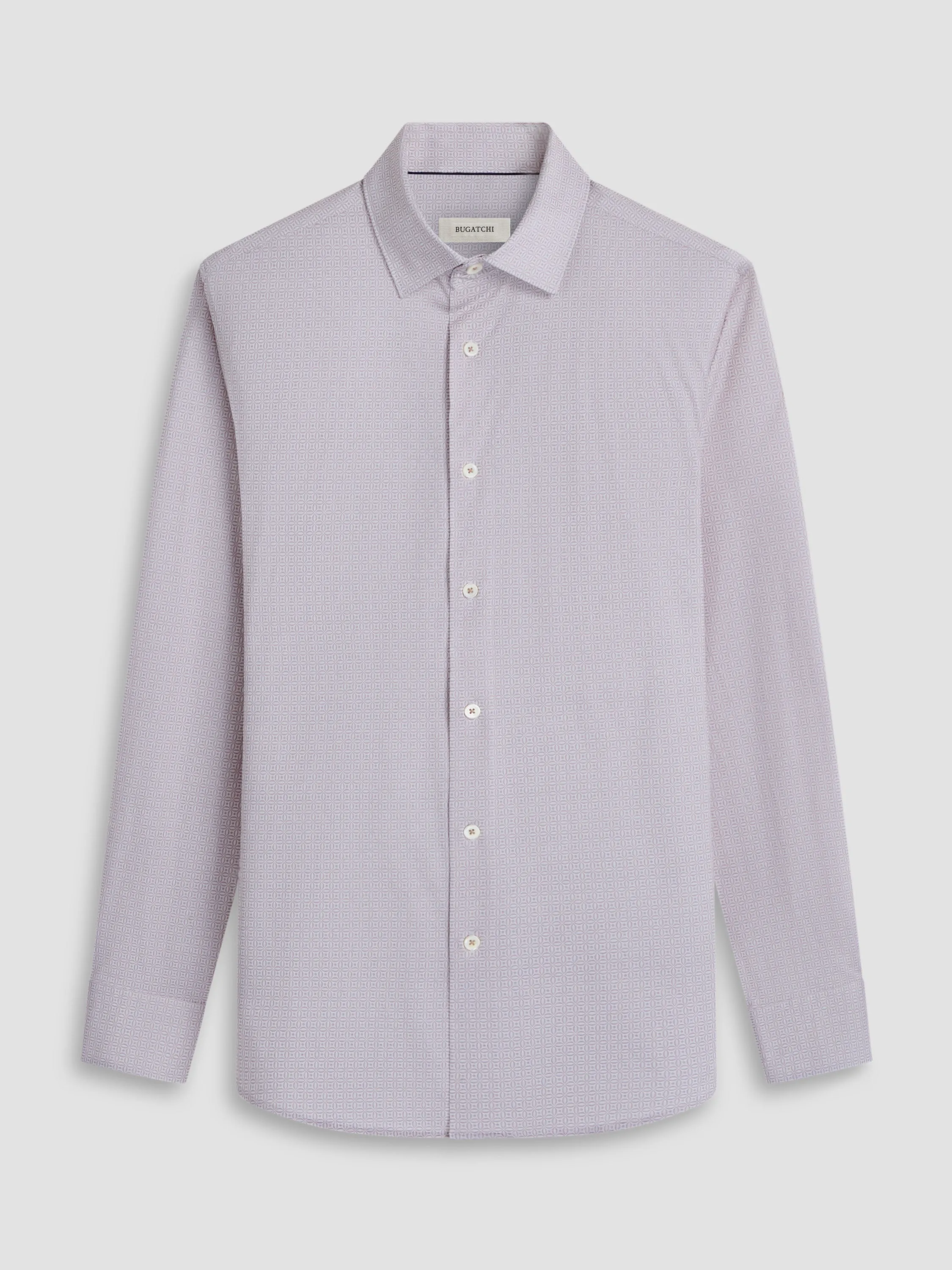 Bugatchi Ooohcotton James Long Sleeve Shirt - Dusty Rose