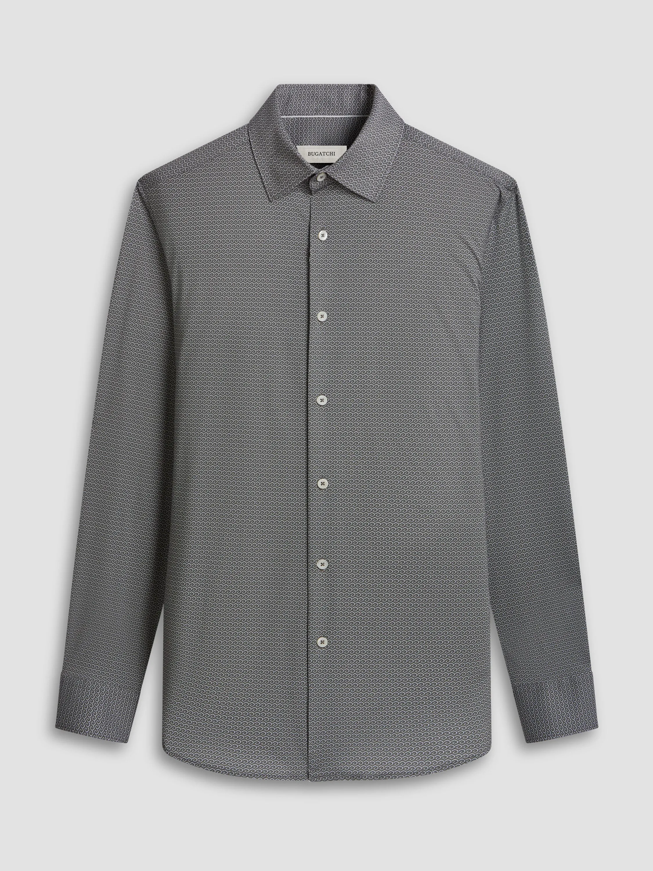 Bugatchi Ooohcotton James Long Sleeve Shirt - Khaki