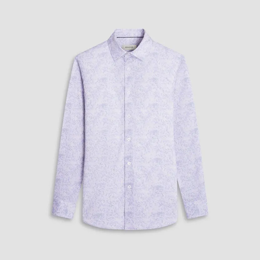 Bugatchi Ooohcotton James Long Sleeve Shirt - Llilac