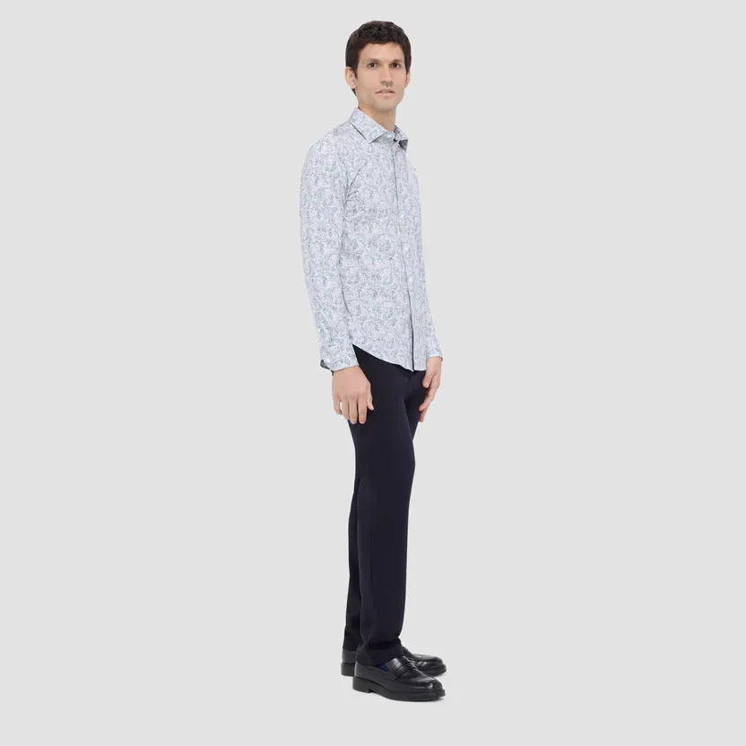 Bugatchi Ooohcotton Jimmy Long Sleeve Shirt - Air Blue