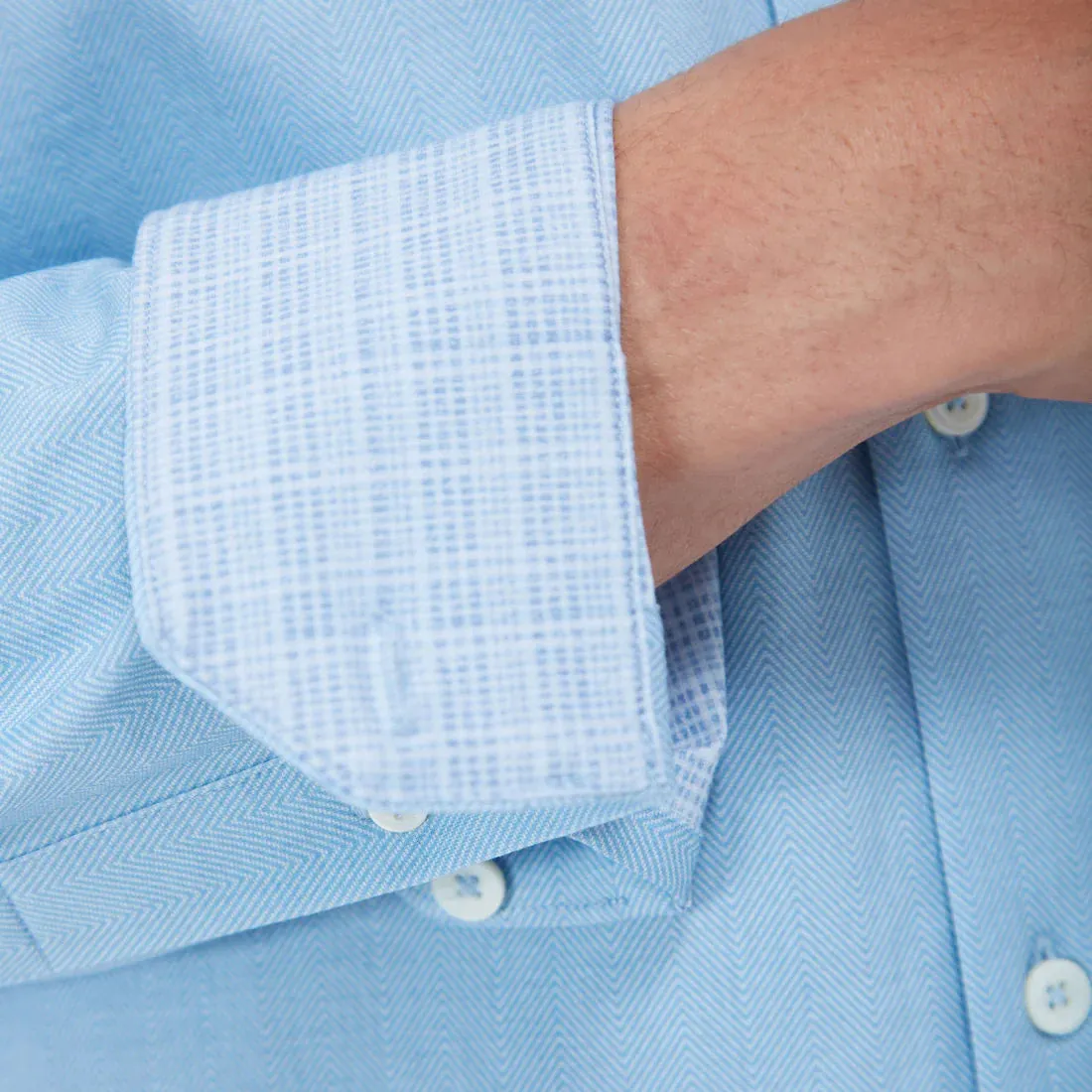 Bugatchi Ooohcotton Jimmy Long Sleeve Shirt - Air Blue