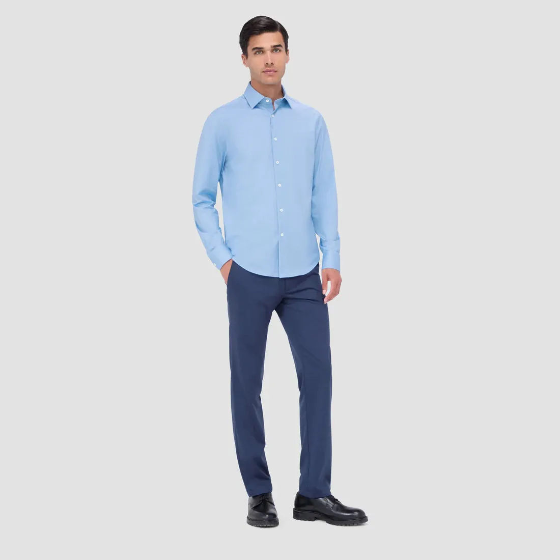 Bugatchi Ooohcotton Jimmy Long Sleeve Shirt - Air Blue