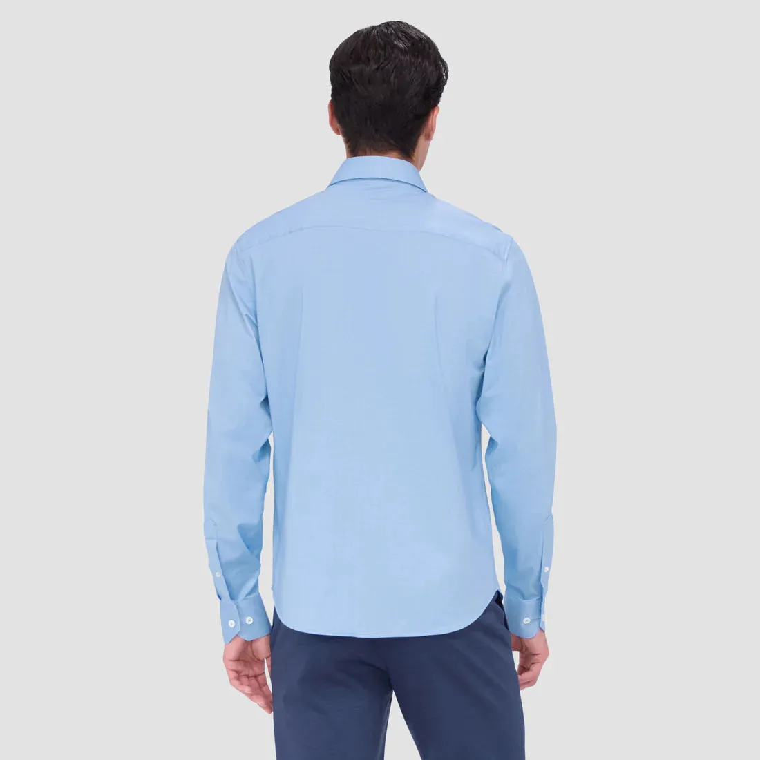 Bugatchi Ooohcotton Jimmy Long Sleeve Shirt - Air Blue
