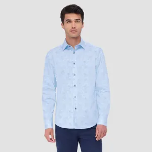 Bugatchi Ooohcotton Jimmy Long Sleeve Shirt - Air Blue