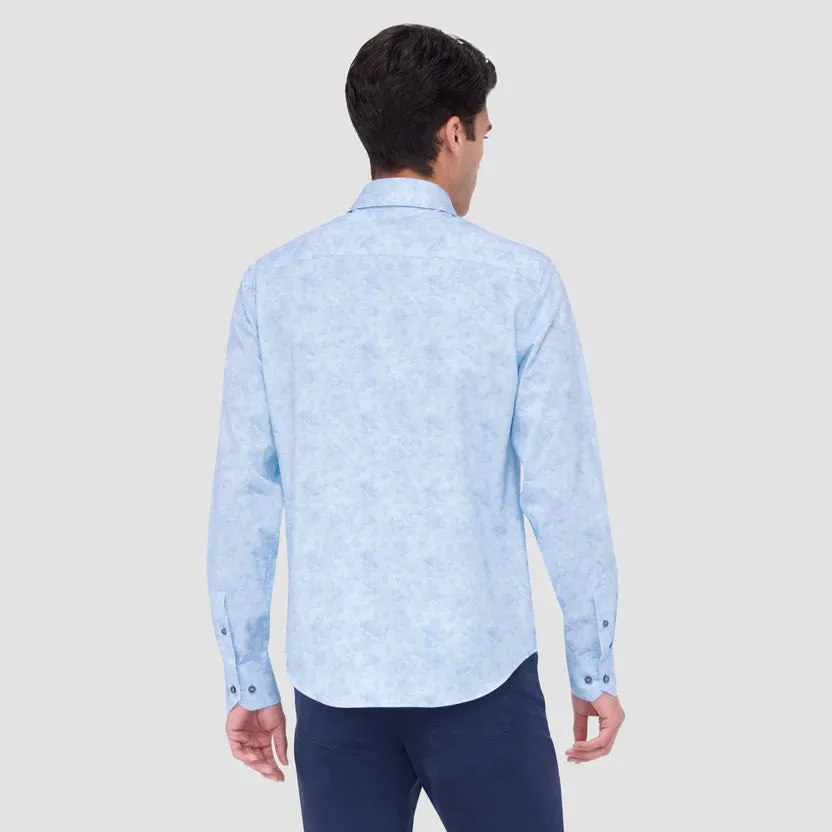Bugatchi Ooohcotton Jimmy Long Sleeve Shirt - Air Blue