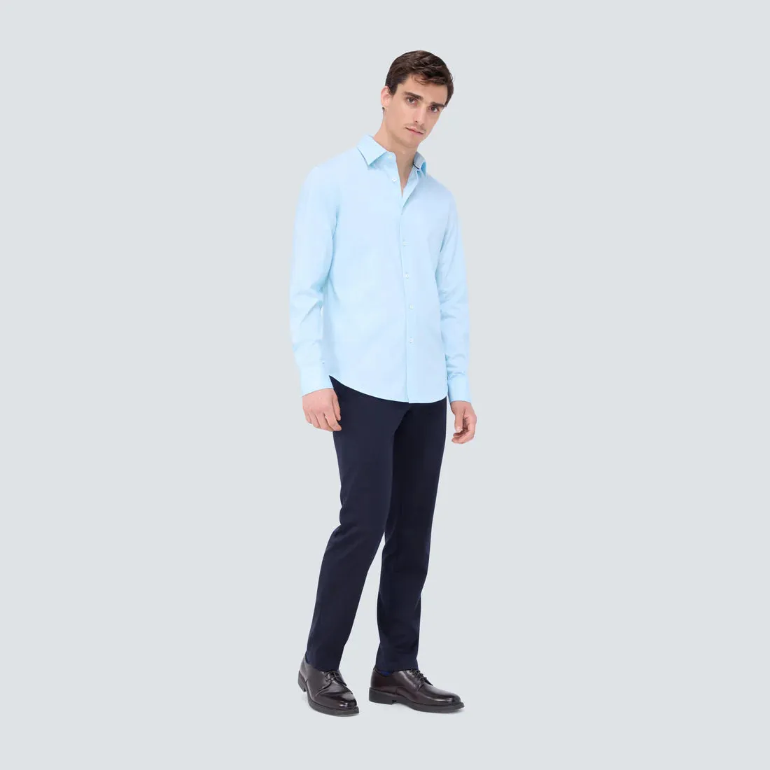 Bugatchi Ooohcotton Jimmy Long Sleeve Shirt - Menthol