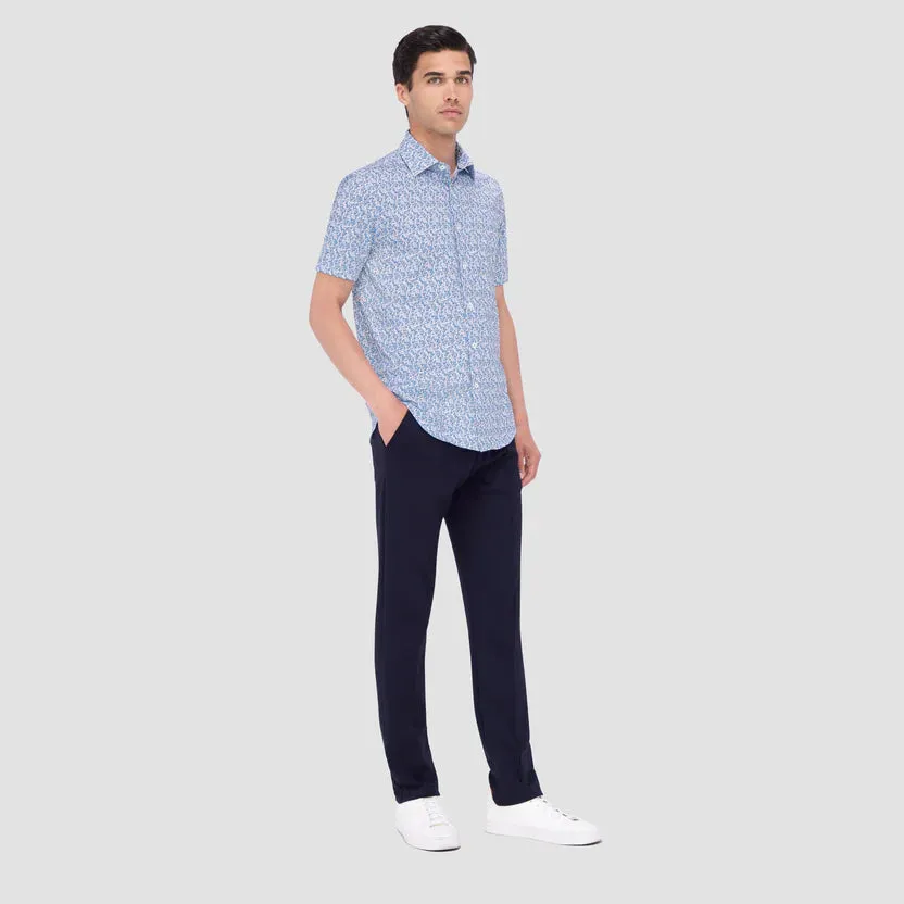 Bugatchi Ooohcotton Miles Short Sleeve Shirt - Sapphire