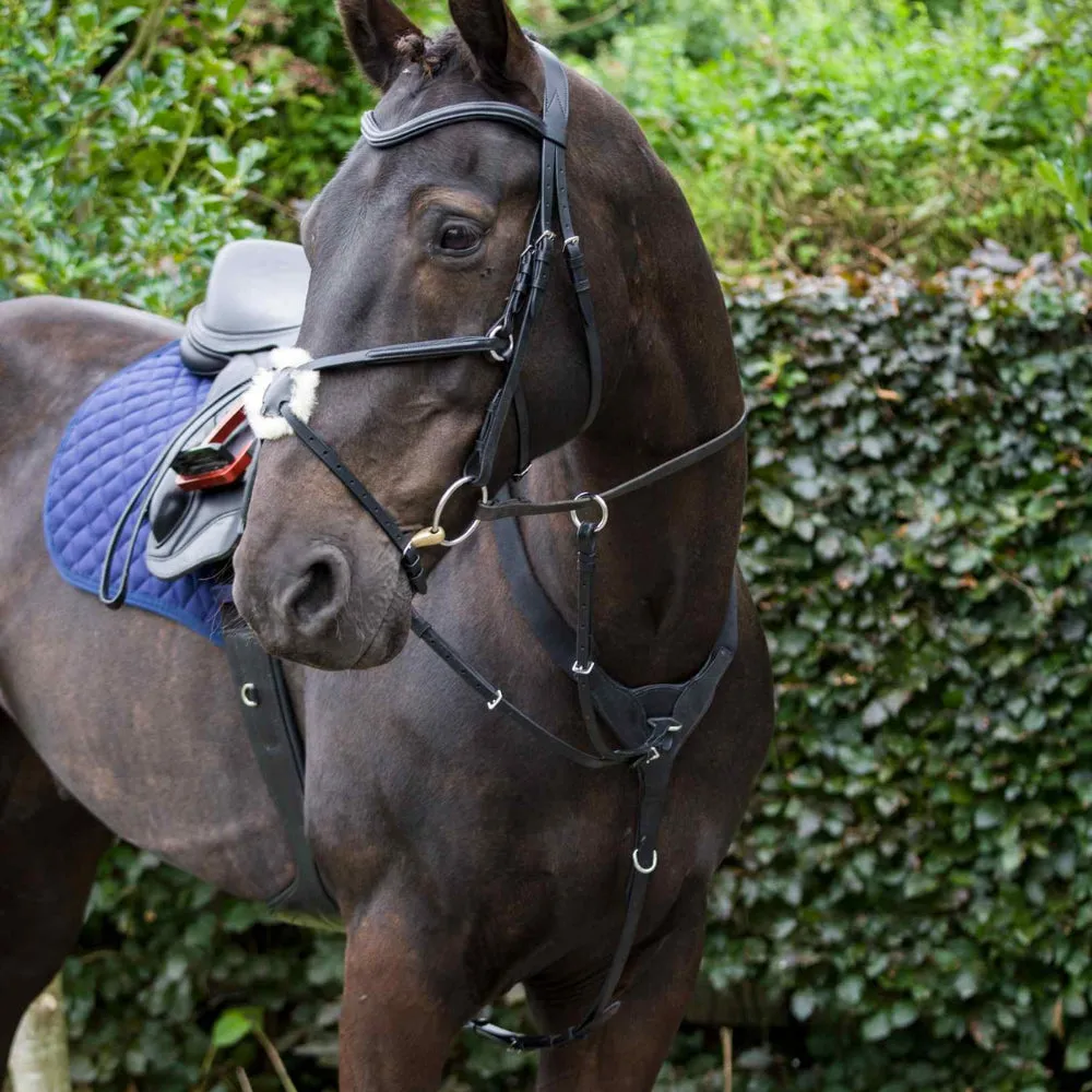 Cameo Equine Performance Breastplate - Soft Leather, Ergonomic Design