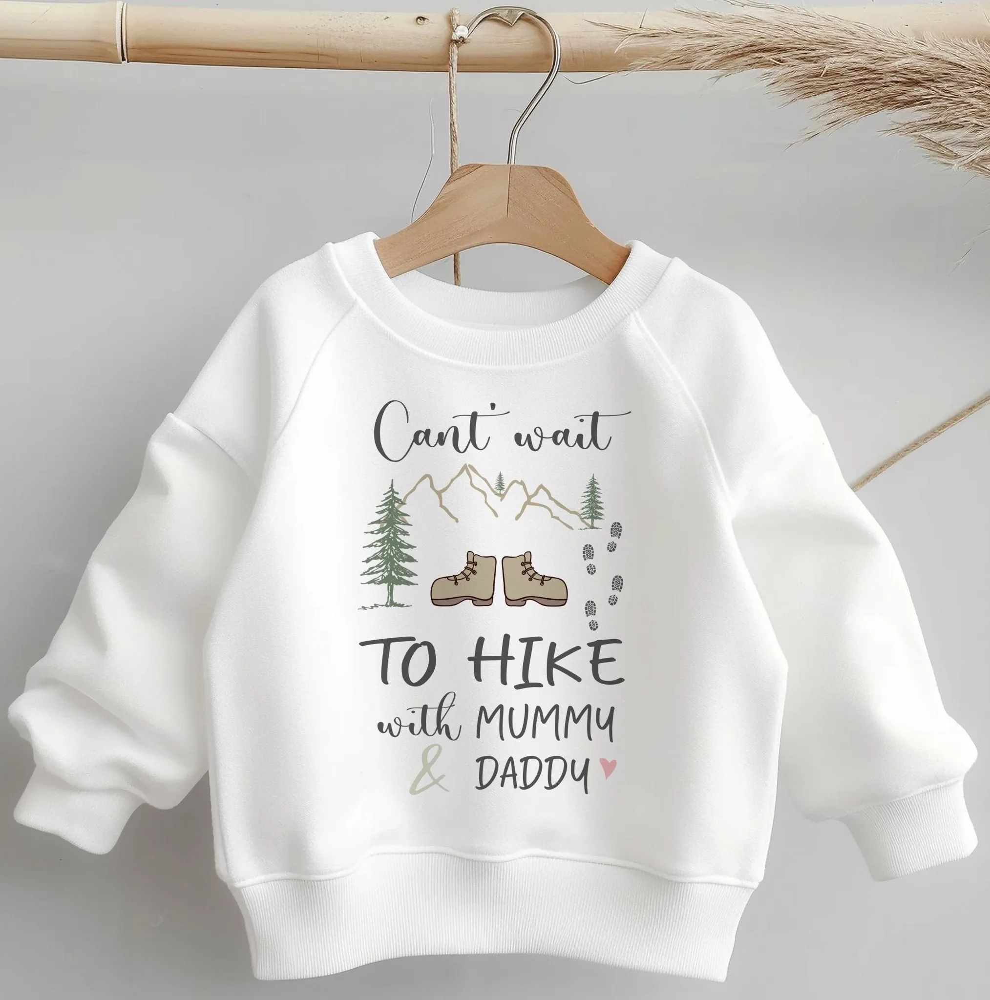 Can't Wait To Hike With Mummy & Daddy Toddler & Kids Sweatshirt