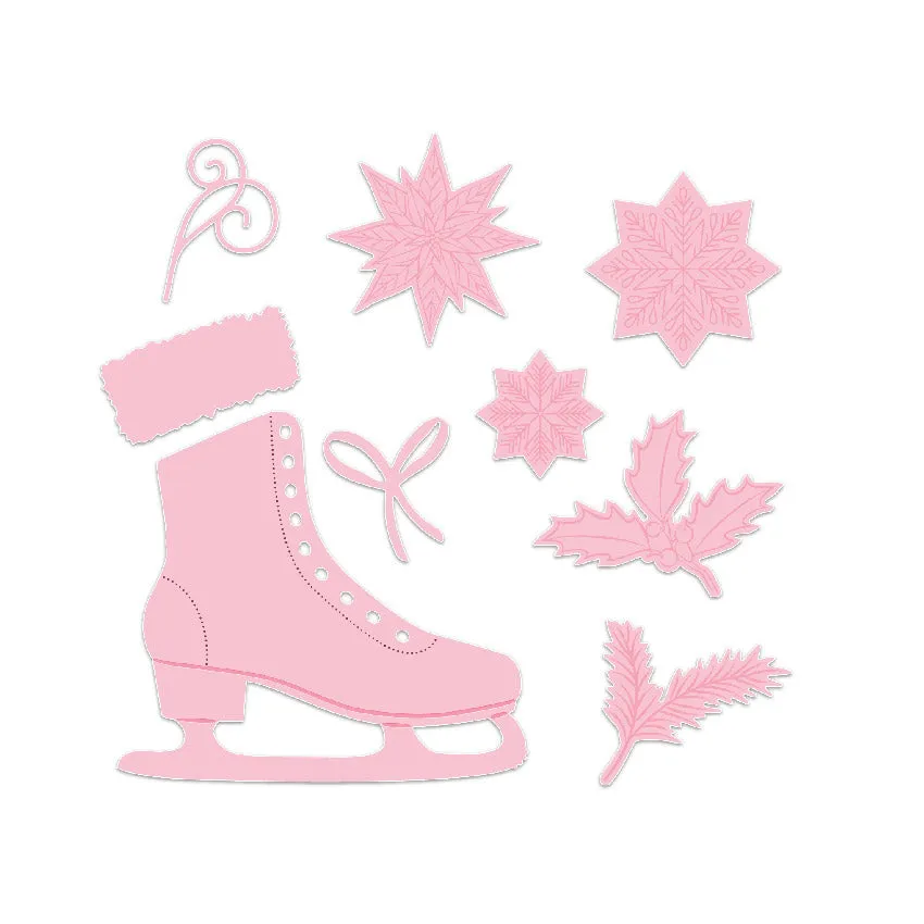 Chloe's Creative Cards Die & Stamp - Winter Wonderland Ice Skate