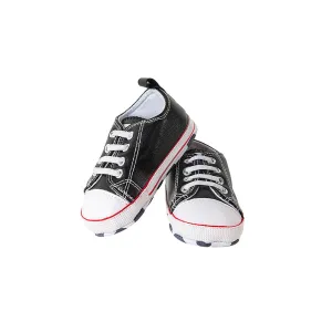 Classic Black Baby Sneakers