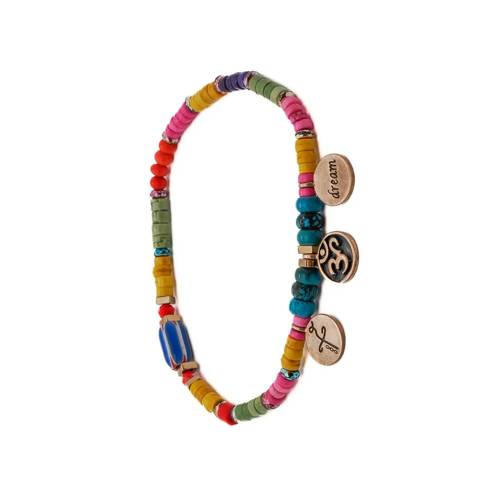 Colorful Beaded Yogi Ankle Bracelet