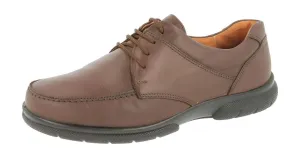 DB Shoes Mens Wide Fit (2V) Casual Lace UP Shoes (Morgan) in Black Size 7 - 14
