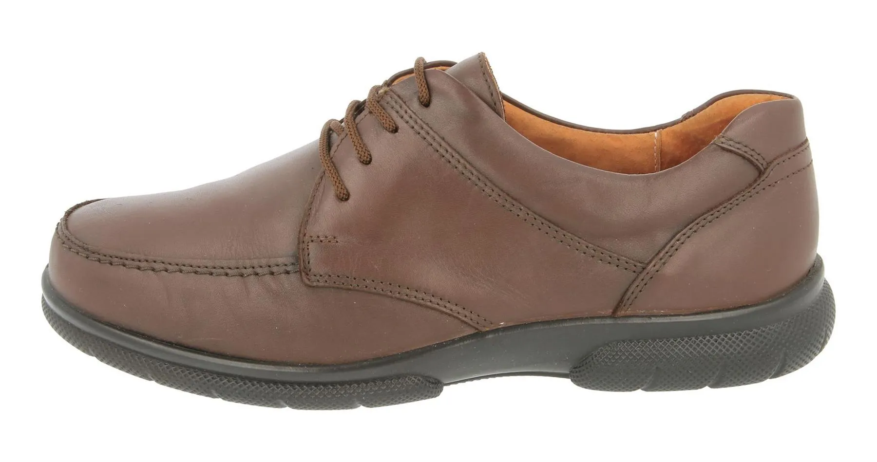DB Shoes Mens Wide Fit (2V) Casual Lace UP Shoes (Morgan) in Black Size 7 - 14