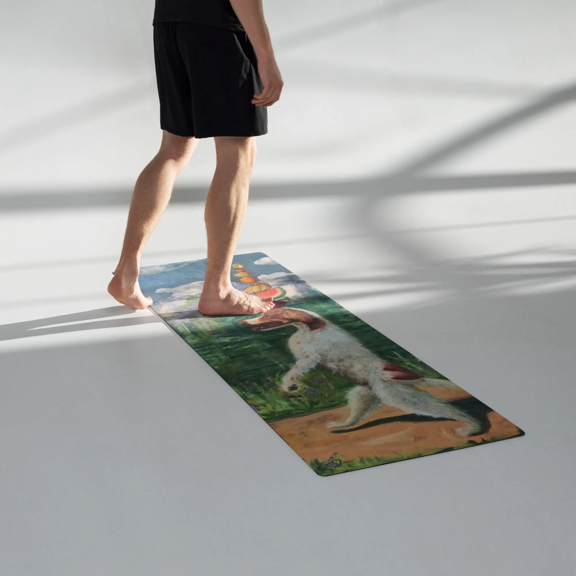 Dexter the Walking Dog Yoga Mat