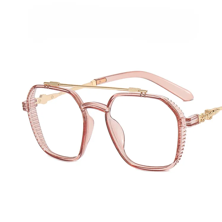 Double Beam Square Myopia Glasses  Men Women Retro  Anti Blue Ligh Nearsighted Prescription  Computer Eyeglasses