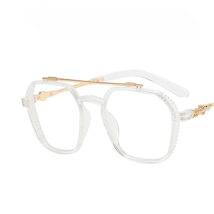 Double Beam Square Myopia Glasses  Men Women Retro  Anti Blue Ligh Nearsighted Prescription  Computer Eyeglasses