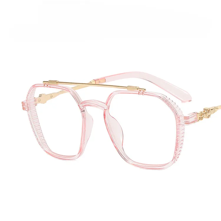 Double Beam Square Myopia Glasses  Men Women Retro  Anti Blue Ligh Nearsighted Prescription  Computer Eyeglasses